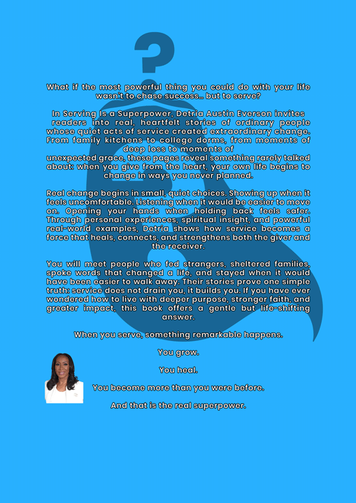 Serving is a Superpower - Back Cover