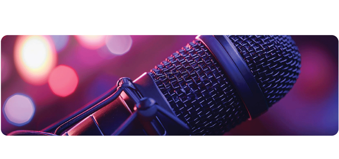 Speaker addressing an audience